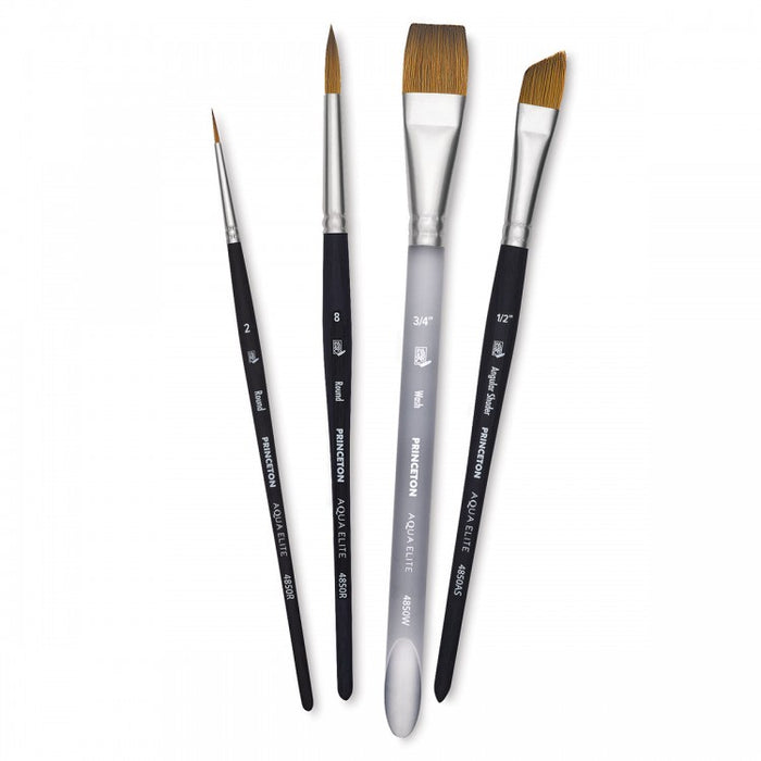 Princeton 4850 Aqua Elite Synthetic Kolinsky Sable Brush // Set of 4