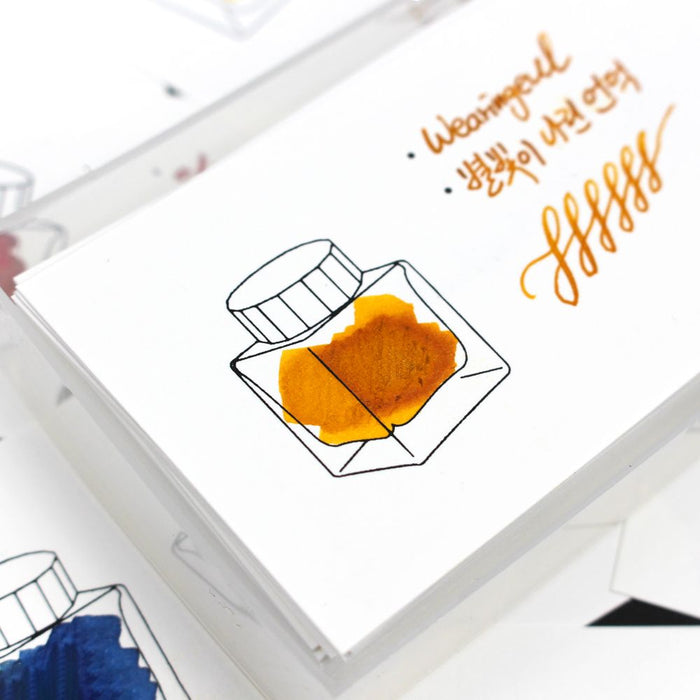 Wearingeul Color Swatch Card // Ink Bottle (Horizontal)