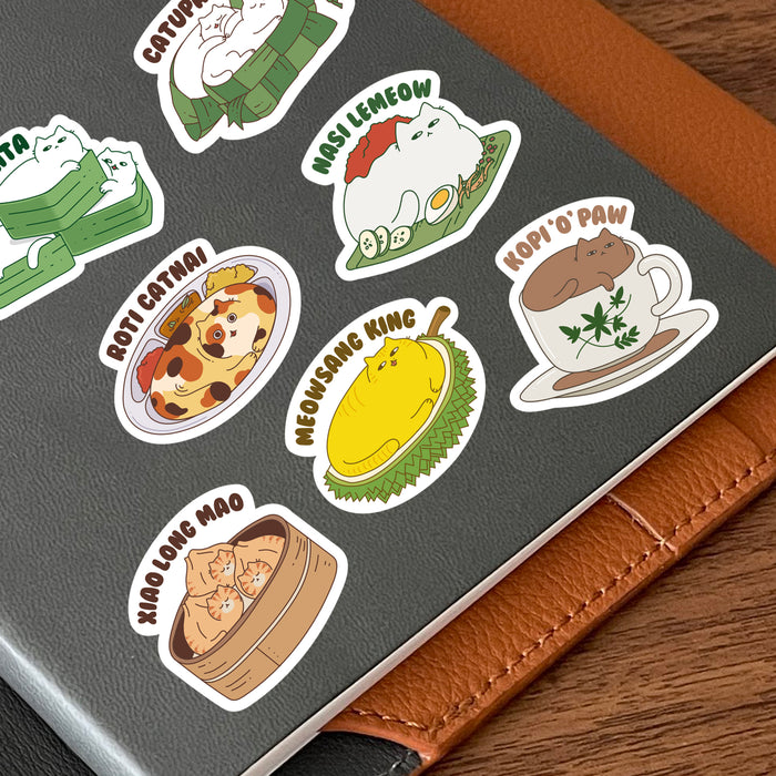 Moving Pencil Sticker Pack // Meowlaysian Food