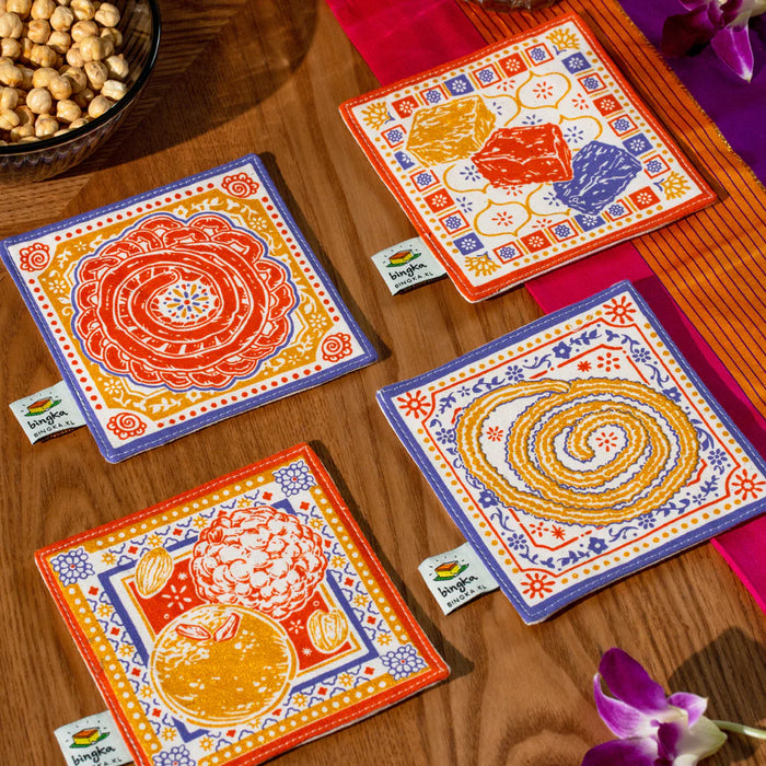 Bingka Coaster Set | Sweet & Savory Delights