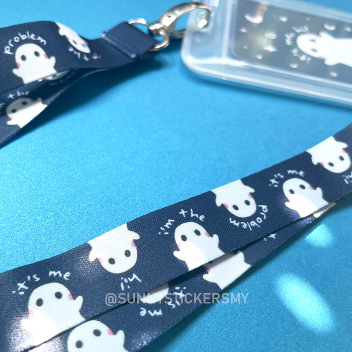 Sunny Stickers MY Lanyard & ID Card Holder // I'm The Problem Ghostie
