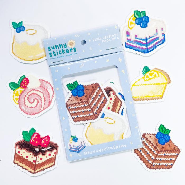Sunny Stickers MY Sticker Pack // Pixel Desserts