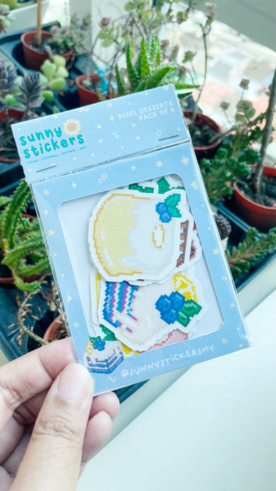 Sunny Stickers MY Sticker Pack // Pixel Desserts