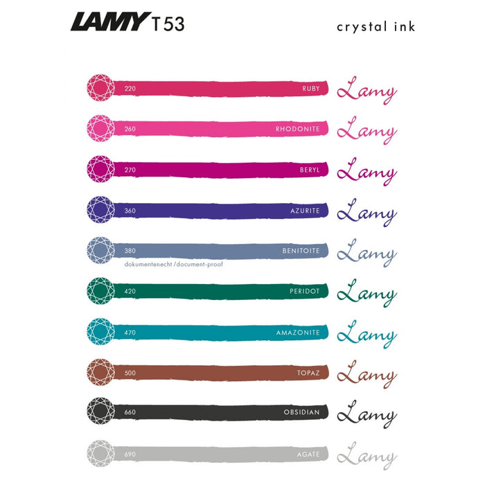 [5ml Sample Size] LAMY T53 Crystal Ink
