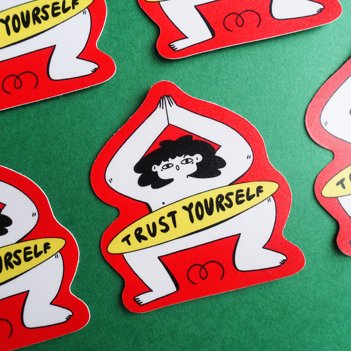 Ke ai de ke Flake Sticker // Trust Yourself