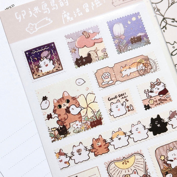 魚餅一隻熊 UBEE Sticker // Neko Magical Adventure