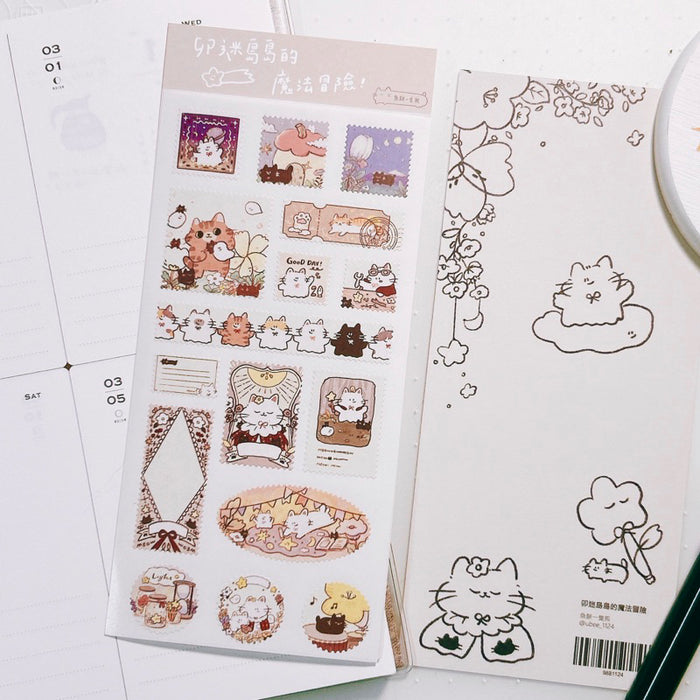 魚餅一隻熊 UBEE Sticker // Neko Magical Adventure