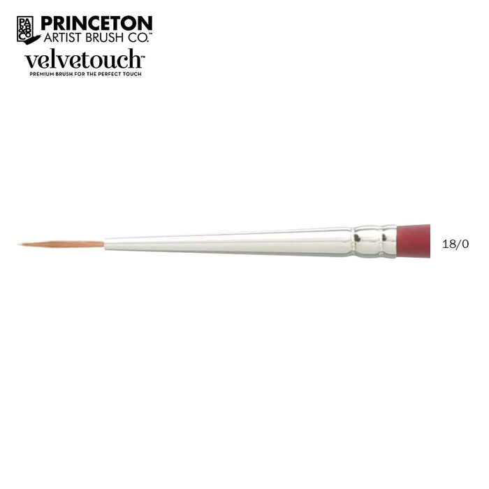 Princeton 3950 Velvetouch Synthetic Sable Brush // Short Liner
