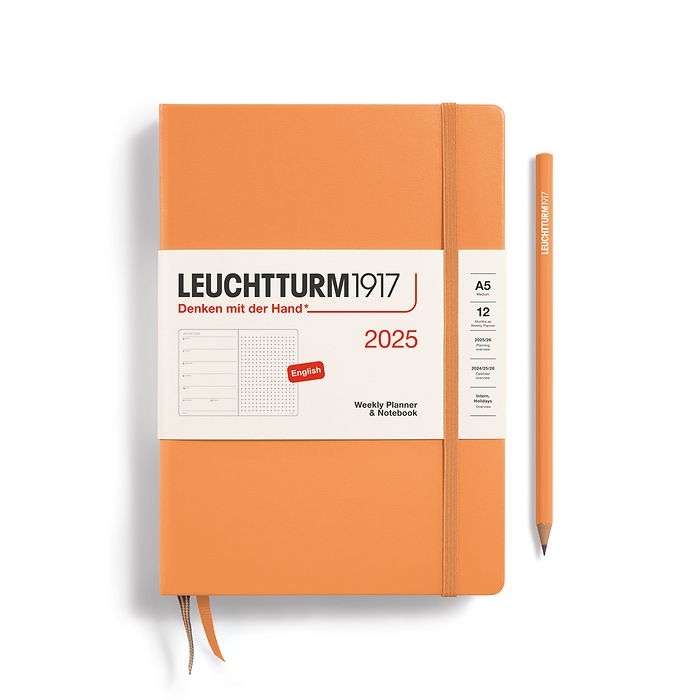 2025 Leuchtturm1917 A5 Weekly Planner and Notebook