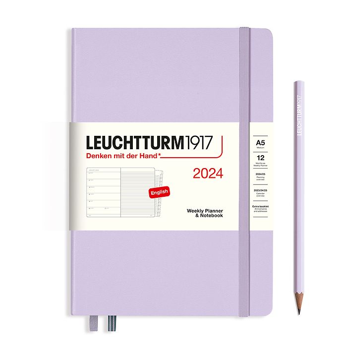2024 Leuchtturm1917 A5 Weekly Planner and Notebook