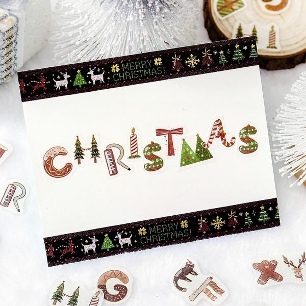 BGM Christmas Limited Flake Stickers | Alphabet