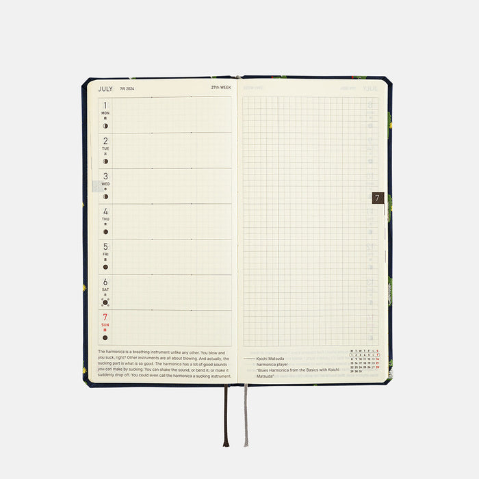 2024 Hobonichi Weeks Hardcover Planner // Bow & Tie: Tiny Dragons