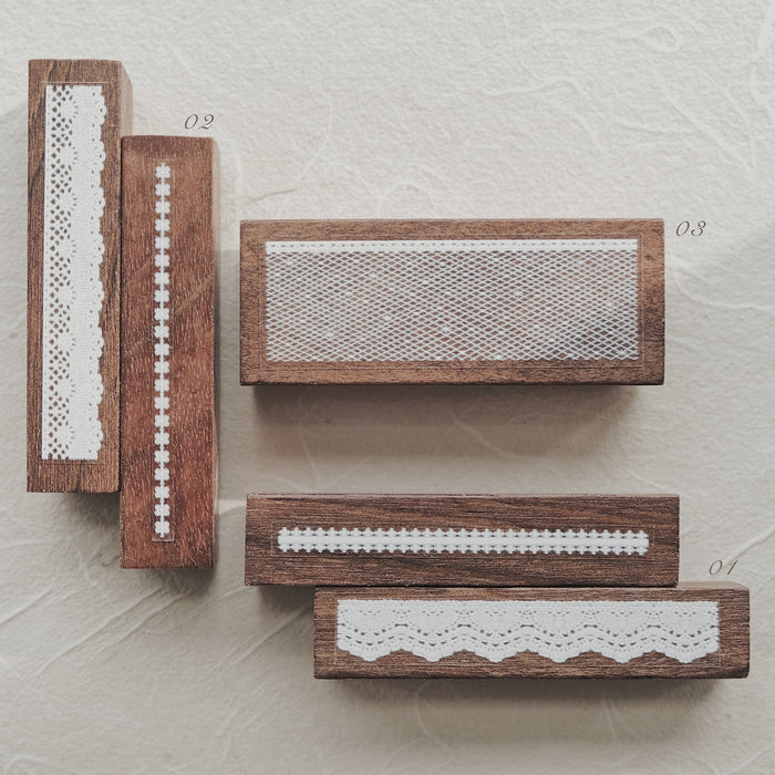 Jieyanow Atelier - Lovely Lace Rubber Stamp Collection