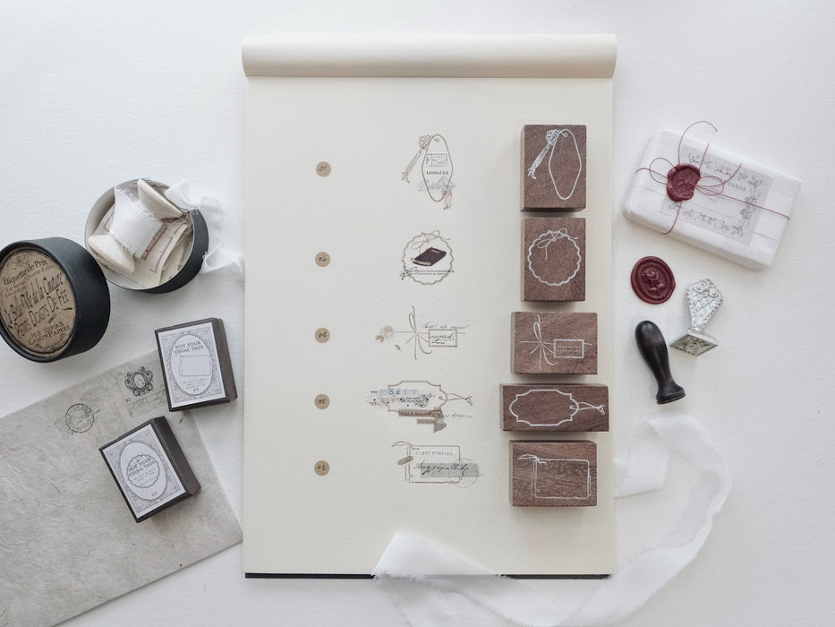 Jieyanow Atelier - not your usual TAGS Rubber Stamp