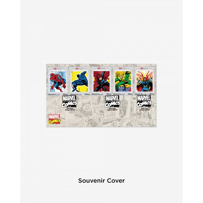 Limited Edition 80 Years Marvel Stamp Folder Set