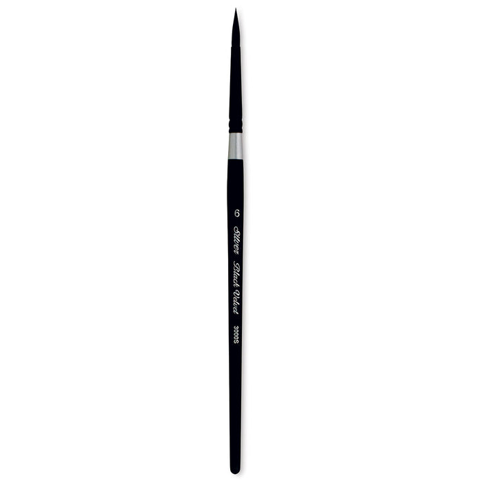 Silver Brush Limited WC-3202S Black Velvet Watercolor Paintbrush Set, Set  of 4, Square Wash Size 3/4 Inch and Size 1 Inch, Script Liner Size 8, and