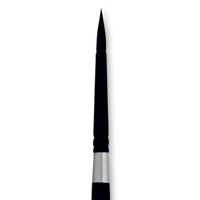 Silver Brush 3000S Black Velvet Short Handle Blend Brush, Round individual  brushes - Art By Masters