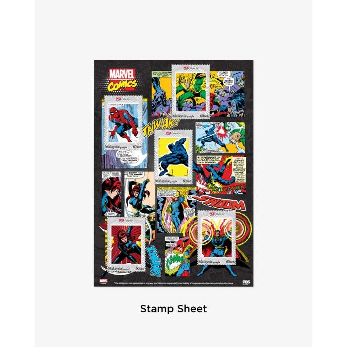 Limited Edition 80 Years Marvel Stamp Folder Set