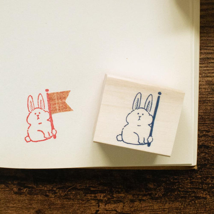 Beverly Rubber Stamp for Masking Tape // Rabbit