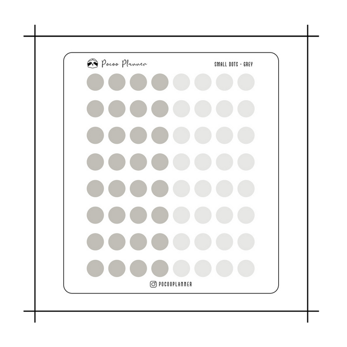 Pocoo Planner Shape Sticker // Dots