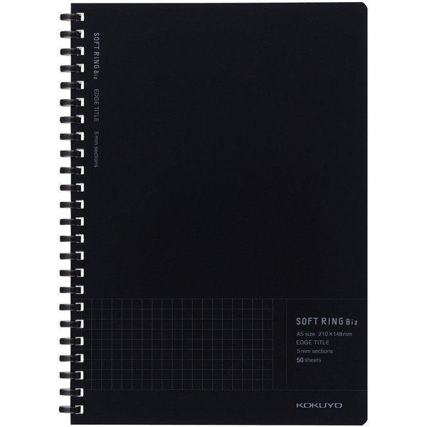 Kokuyo Soft Ring Notebook / Grid  (A5/B5 Size)