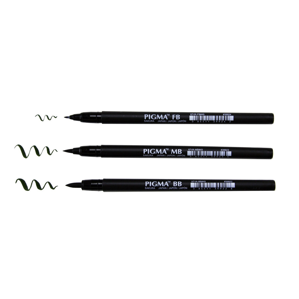 SAKURA Pigma® Professional Brush (FB/MB/BB) — Stickerrific