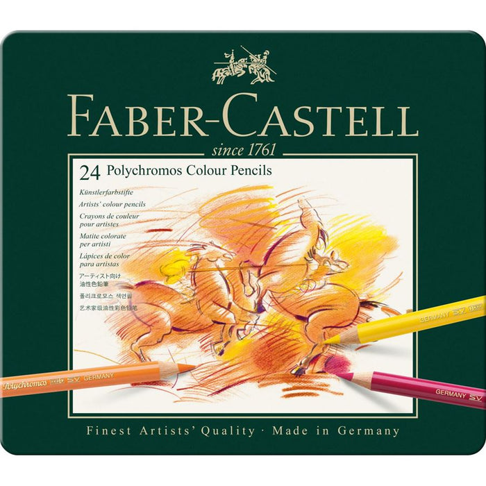 Faber-Castell Polychromos Colour Pencil Tin Set (12/24/36)