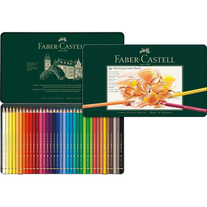 Faber-Castell Polychromos Colour Pencil Tin Set (12/24/36)
