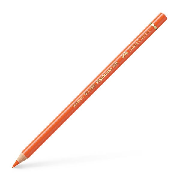 Color Pencil Polychromos // orange glaze