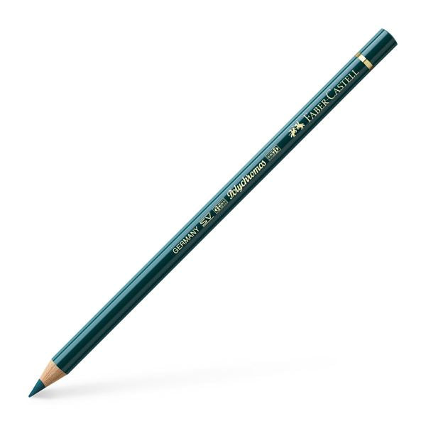 Color Pencil Polychromos // deep cobalt green