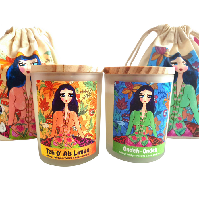 Asian Scents Co. x Jidkay's Kebaya - Teh O' Ais Limau Scented Candle