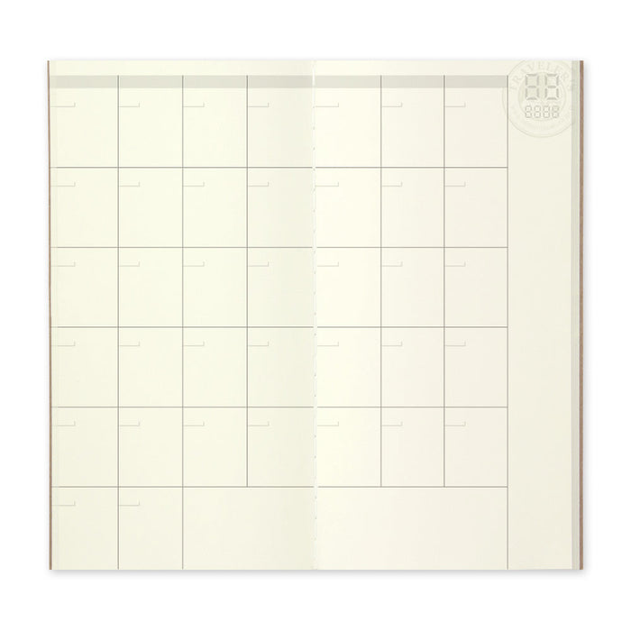 TRAVELER'S Notebook 017 Monthly Refill // Regular