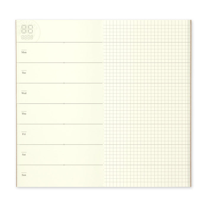 TRAVELER'S Notebook 019 Weekly & Grid Refill // Regular