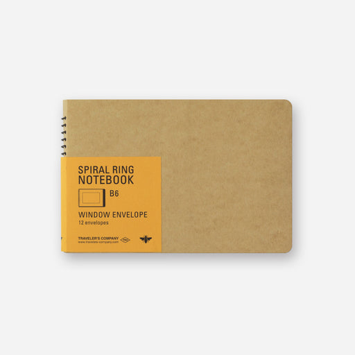 TRC Spiral Ring Notebook (B6) Window Envelope  - Stickerrific