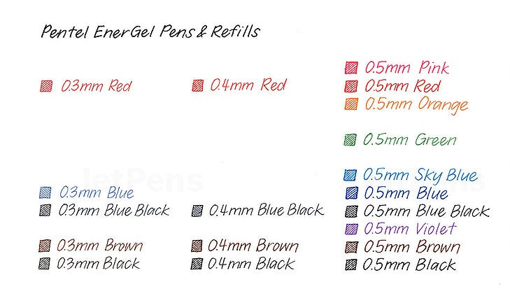 Pentel EnerGel-X Gel Pen (Needle-Point) // 0.5 mm