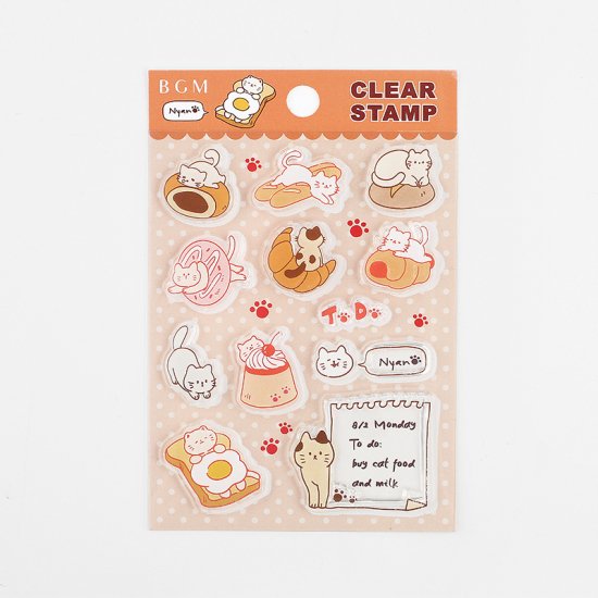 BGM Clear Stamp | Bread Cat