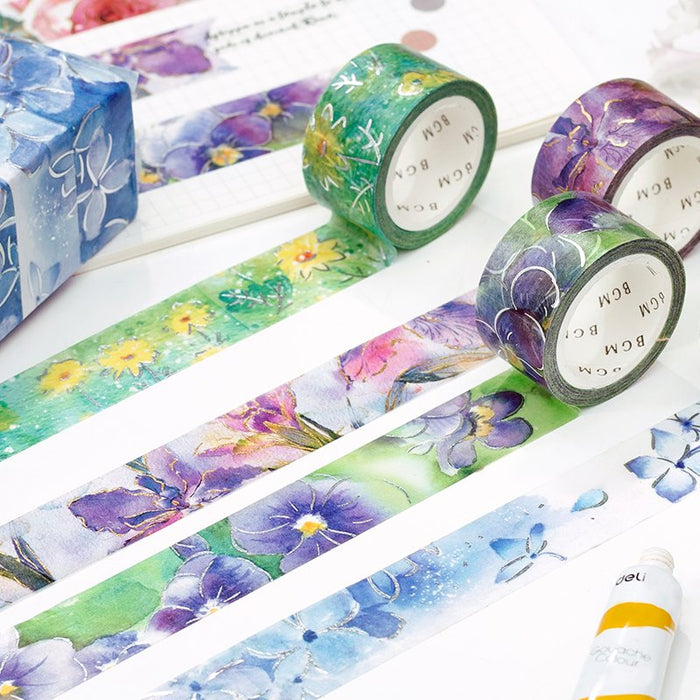 BGM Foiled Masking Tape | Watercolor Flora