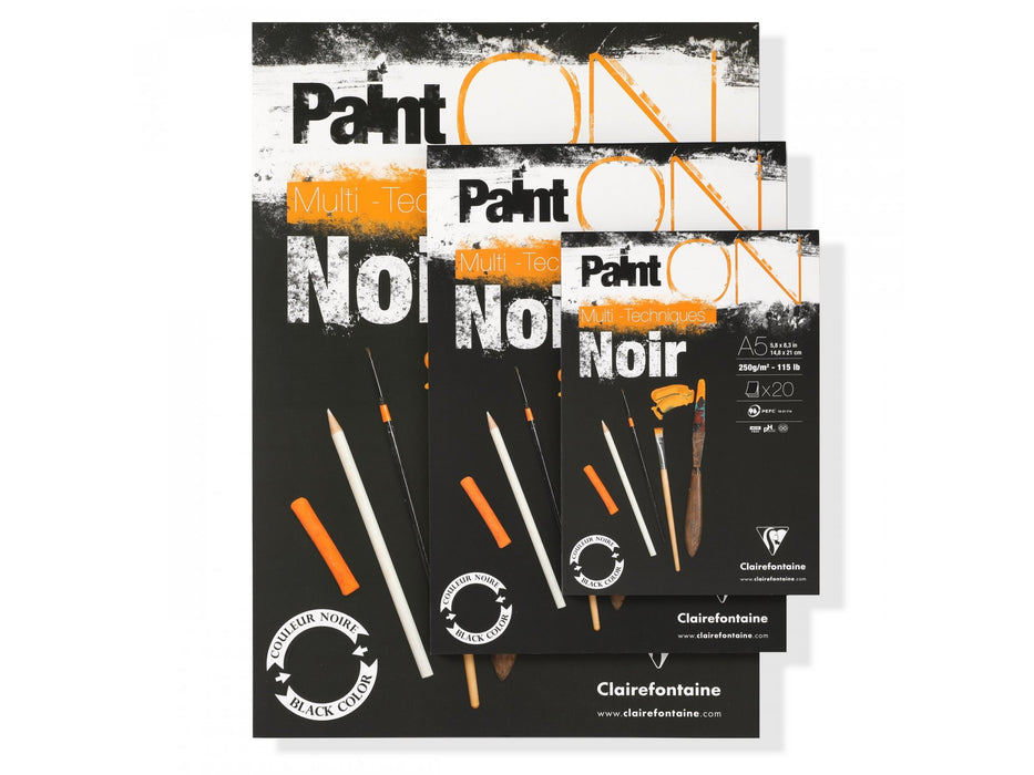 Clairefontaine Paint’ON Sketch Pad // Noir Color (A5/A4)