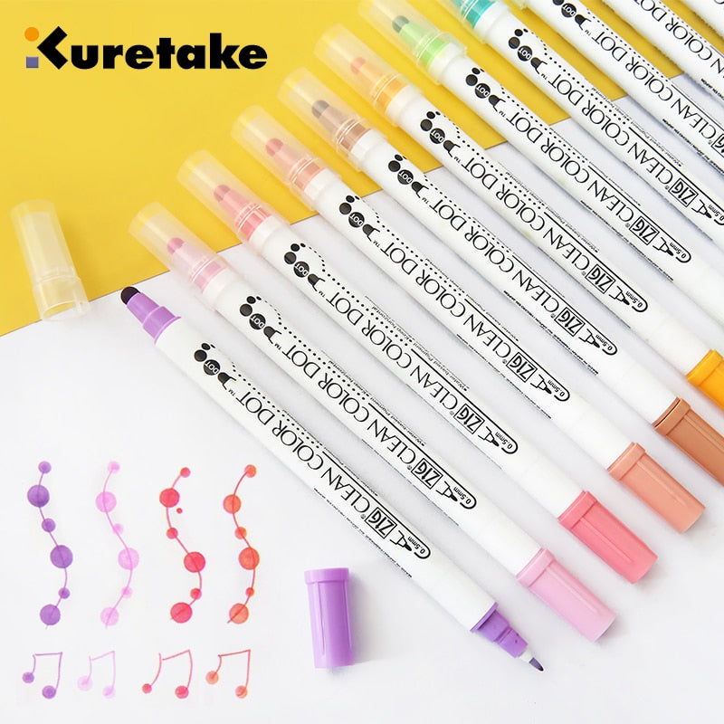 Kuretake ZIG Clean Color Dot Double-Sided Marker Review — The Pen