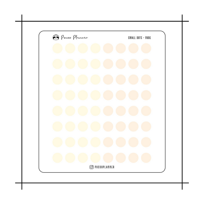 Pocoo Planner Shape Sticker // Dots