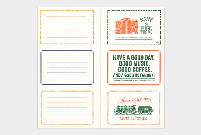 TRAVELER'S COMPANY x B-Sides & Rarities: Letterpress Message Card Refill
