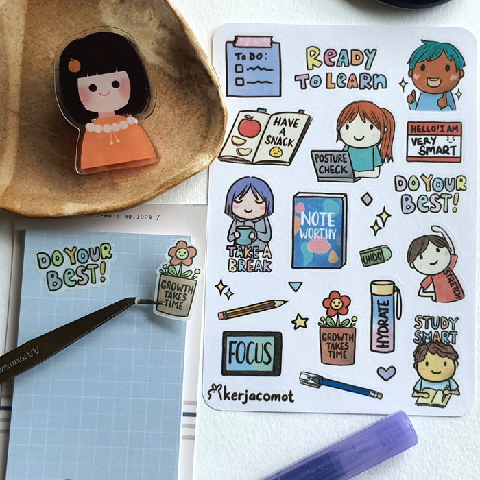 Kerjacomot Washi Sticker Sheet // Ready to Learn