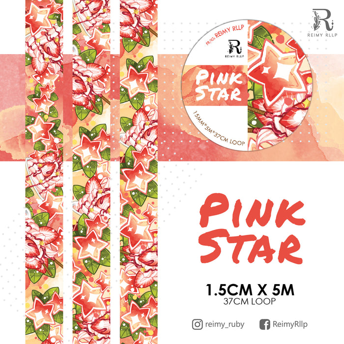 Reimy Washi Tape // Pink Star