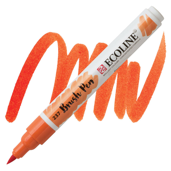 Ecoline Watercolor Brush Pen / 237 Deep Orange