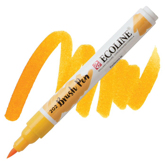 Ecoline Watercolor Brush Pen / 202 Deep Yellow