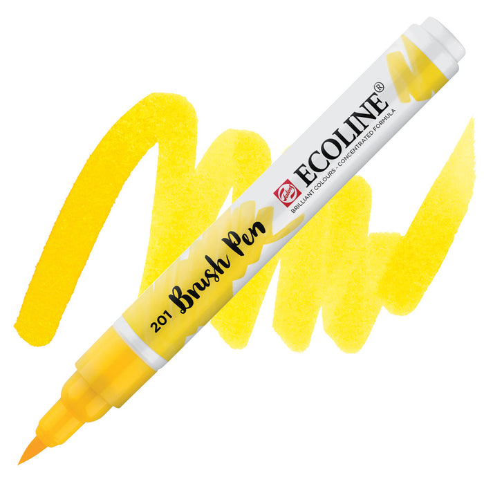 Ecoline Watercolor Brush Pen / 201 Light Yellow