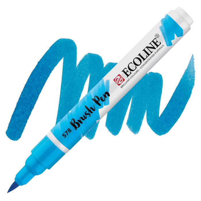Ecoline Watercolor Brush Pen / 578 Sky Blue (Cyan)