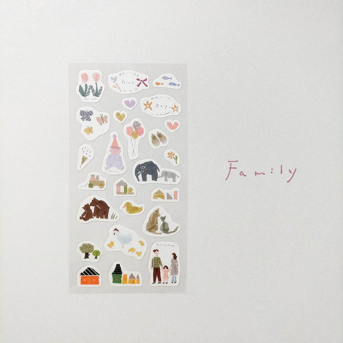 Miki Tamura Washi Sticker // Family