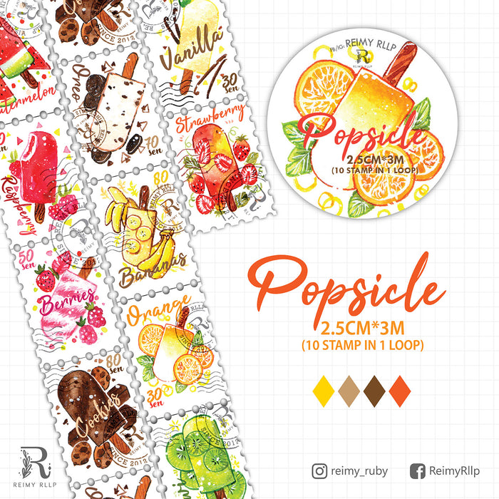 Reimy Stamp Washi Tape // Popsicle