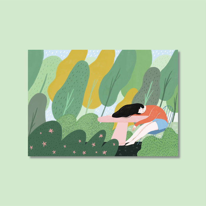 Ke ai de ke Garden Series Postcard // Time Moves Slowly
